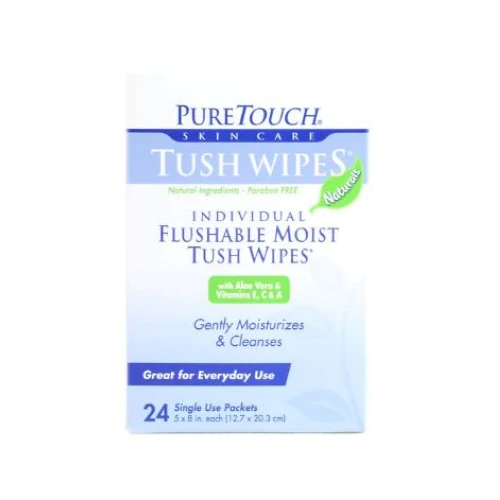 Pure Touch Skin Care Flushable Tush Wipes
