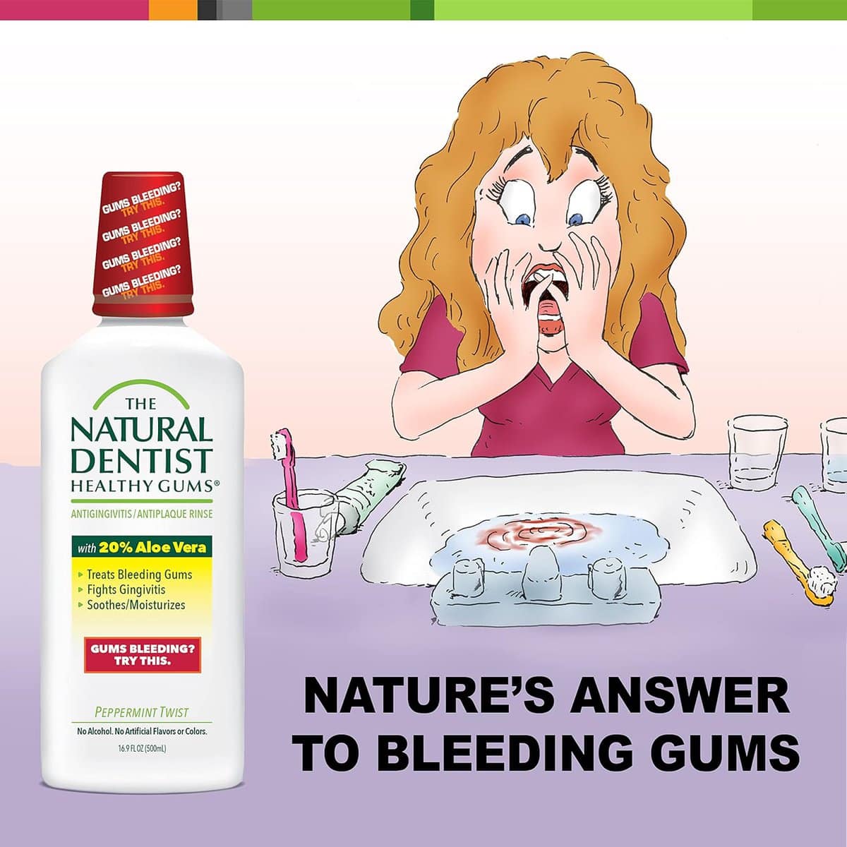 The Natural Dentist Healthy Gums Rinse Review: Best Antigingivitis Mouthwash for Chemotherapy Patients with Aloe Vera – Alcohol-free and Safe Treatment for Bleeding Gums in Adults 12 & Up!